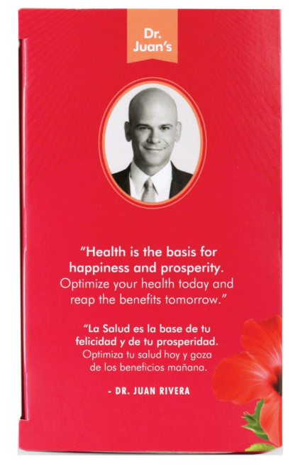 Santo Remedio Te De Jamaica Hibiscus Tea, Antioxidant Tea Bags, 24 Count, 0.85 oz.