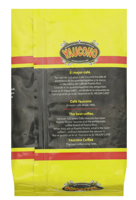 Yaucono Medium Roast Ground Coffee Fresh Pack, 14 oz Bag